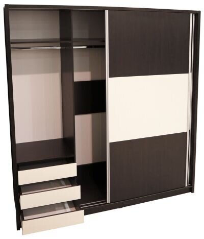 Dormitor Milano cu Pat Tapitat Wenge 140x200 cm